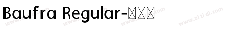 Baufra Regular字体转换